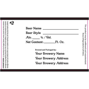 Quick To Ship Bottle Label